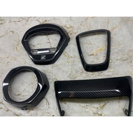 honda giorno 125 คาร์บอนลาย 4 ชุด 4 ชิ้น ครอบไฟหน้า ครอบไมล์ ครอบโลโก้ ครอบไฟท้าย