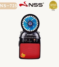 NSS Solar Radio Portable FM Bluetooth Radio with flashlight USB SD TF AUX with Fan Electric Radio
