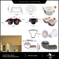 LED Recessed Cabinet Eyeball Spotlight Casing Fitting MR11 Bulb Mentol 5w / LED Module Mentol 18w