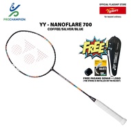 YONEX NANOFLARE 700 PRO 4U G5 Multi Color Brown Silver Blue Lightweight Speed Badminton Racket