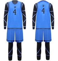 HAIRXR Blue Lock Cosplay Costume Lsagi Yoichi Football Jersey Chigiri Hyoma Sportswear Uniform Schoo