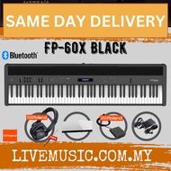 Roland FP-60X 88-key Digital Piano With RH5 Headphone and Adapter - Black ( FP60X / RH-5 )