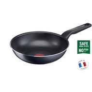 Tefal XL Force Titanium Nonstick Wok Pan (24cm, 28cm) Dishwasher Oven Safe No PFOA THERMO-SIGNAL Heat Indicator Gray