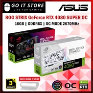 ASUS ROG STRIX GeForce RTX4080 SUPER 16GB GDDR6X OC Edition GRAPHICS CARD (Black/White) (ROG-STRIX-R
