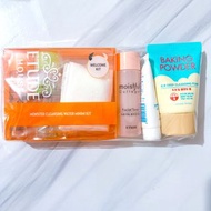 🈹全新 etude house gift set (baking power b.b deep cleansing foam,moistfull collagen facial toner,soon 