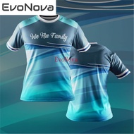 EvoNova FAMILY DAY BLUE SKY JERSEY New Design Baju Tshirt Lelaki Family Day Short Sleeves Full Subli
