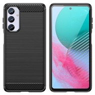 Soft Matte Case For Samsung F54 Galaxy M54 5G Shockproof Carbon Fiber Cover for samsung m54 5g Brush