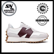 New Balance 327 NB 327 - Cream Maroon Women Shoes Sneakers