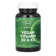 MRM, Vegan Vitamin D3 & K2, 60 Vegan Capsules, Vitamin D-3 & K-2