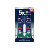 NIVEA FOR MEN Deodorant Spray Cool Kick Energy Fresh 2x150ml
