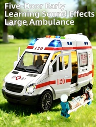 BABYSHOME | Large Ambulance Educational Sound Toy Car