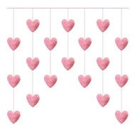 Love Door Curtain Decoration Pendant Partition Curtain Bedroom Kindergarten Wall Pink Girl Heart Bea