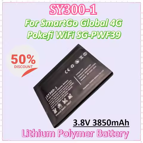 New Battery SY300-1 3.8V 3850mAh for SmartGo Global 4G Pokefi WiFi SG-PWF39 Lithium Polymer Battery