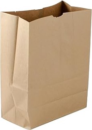 Large Paper Grocery Bags, 12x7x17 Kraft Brown Heavy Duty Barrel Sack 57 Lbs ,Grocery Shopping Takeou