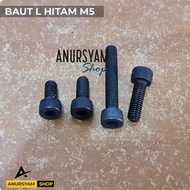 L Bolt 5 x 20, 30 Black | Black M5 L Bolt | M5 Bolt