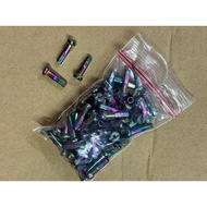 72pcs RAINBOW BIKE SPOKES NIPPLES