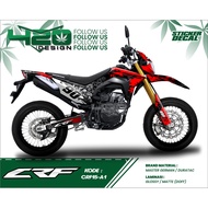 CRF 150 L Custom Design Decal Sticker - Custom Motor Cross CRF 150L Fullbody Decal Sticker - CRF150 