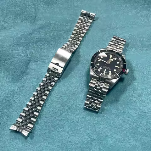 US STOCK TAX FREE 20mm Jubilee Watch Band for Tudor Black Bay 58 Curved End Silver Strap Bracelet