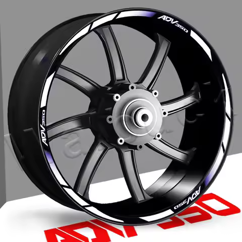 For ADV 350 adv350 Adventure Reflective Motorcycle Wheel Sticker 15″14″ Rim Decal Stripe Tape Access