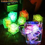 [Timmo House] Colorful Glowing LED Ice Cubes Ball Flash Light Battery Powered Led Drink Cup Sensor Glow Light Bar Wine Glass Ice Cubes Decoration Supplies