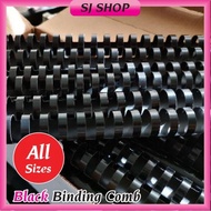 [Loose]Black Comb Binder | Plastic Comb Binding Rings | Binding Comb Ring | Comb Binding | PVC Comb 