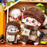 SEPTEMBER 10/20cm Cotton Doll Clothes, Lamb Sweater Scarf 10cm Cotton Doll's Clothes, Plush Toy Clot
