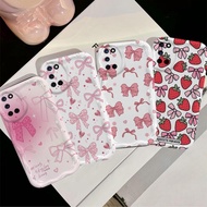 Casing For OPPO A52 A72 A92 Cartoon Cream Cover Bow Couple Soft TPU 3D Waves Silicone Phone Case