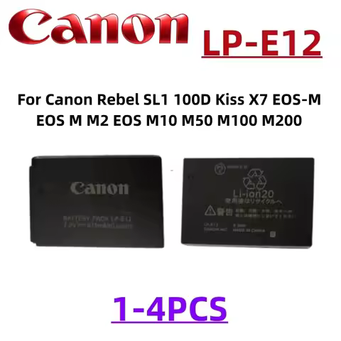 Original LP-E12 Battery 875mAh Batteries For Canon LPE12 EOS M EOS M10 EOS M50 EOS M100 100D Kiss X7