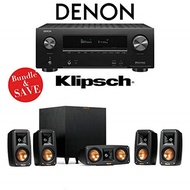 Denon AVR-X2500H 7.2-Channel 4K Ultra HD Networking AV Receiver with Klipsch Reference Theater Pa...