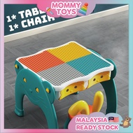 [LARGE/XL] Multi-Function Learning Table with Chair Storage Particle 1 Table 1 Chair Kids Education 