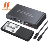 Digital to Analog Audio Converter with IR Remote Control Adapter