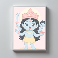 Picture Of The God Chibi Worship Frame Kali Mata The Goddess Of Power And Protection