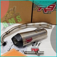 R9 Knalpot Racing R9 New Alpha Honda Pcx 160 fullsystem Knalpot R9 Pcx