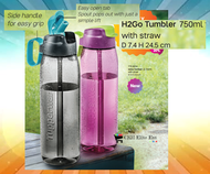Tupperware H2GO Tumbler 750ml With Straw (1 pieces)
