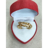 Cross ring 5 grams light gold