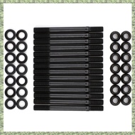 (DXCP) 201-4302 Cylinder Head Stud Kit Engine Cylinder Head Bolt for E36 325I 2.5L 6 Cyl M50 3.0L S5