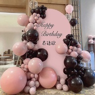 Girl 12th Birthday Balloon Decoration Supplies 18th Adult Gift Party Scene Layout Background Wall kt