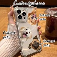 1 ชิ้น เคสโทรศัพท์ที่สามารถปรับแต่งภาพสัตว์เลี้ยงพร้อมการลบพื้นหลัง, พิมพ์ UV โปร่งใส TPU กันกระแทก,
