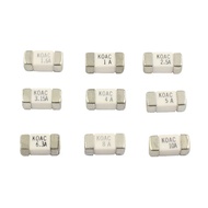 1808 10pcs Chip Fuse Current KOAC 2410 SMD CCF1N Normal Blow 1A 1.6A 2.5A 3.15A 4A 5A 6.3A 8A 10A 12