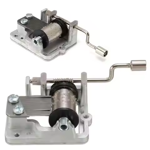 Hand Crank Music Box Exceptional Easy To Assemble Unique Design Decorative Entertaining Great Gift I