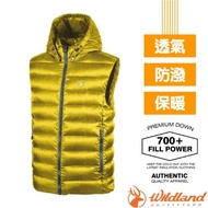 [WildLand] Male 700FP Trackable Down Vest Hooded Detachable Water-Repellent Breathable Keep Warm 0A8