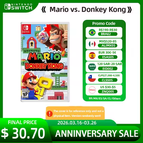 Mario vs. Donkey Kong Nintendo Switch Game Deals 100% Official Physical Game Card Support 1-2 Player