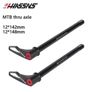HASSNS MTB Thru Axle 15x100 15x110 Mountain Bike Shaft Rear Hub Skewers 142/148*12mm Bicycle Wheel Axishub For 29 27.5 Frame