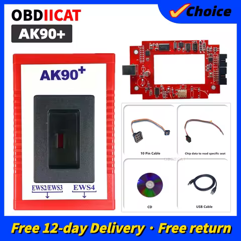 Hot AK90 plus For B-M-W V3.19 AK90+ OBD2 Car Key Programmer For B-MW CAS/EWS from 1995-2009 AK90 + K