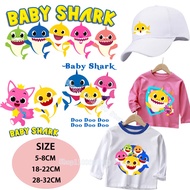 Baby Shark IRON ON TSHIRT Patches iron on for DIY face mask T-shirt to Press Digital Transfer Film for any Fabric Applique