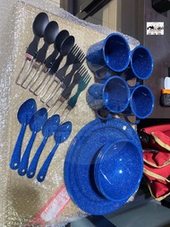 สินค้าพร้อมส่ง ชุดแก้วน้ำ ช้อน จาน ชาม แค้มปิ้ง รุ่น Pioneer Camp Set
