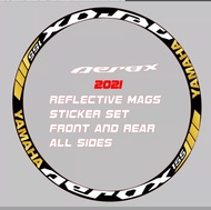 aerox v1 v2 2021 mags sticker set. front and rear