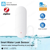 Smart ZigBee Water Leakage Sensor Flood Alarm Water Level Overflow Detector Security System Works wi