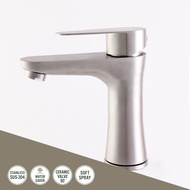 WS ก๊อกอ่างล้างหน้า ก๊อกน้ำอ่างล้างมือ Stainless304 รุ่น Blende WS-0902M