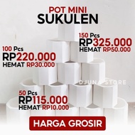 [GROSIR] POT MINI SUKULEN | POT AESTHETIC GYPSUM/CEMENT